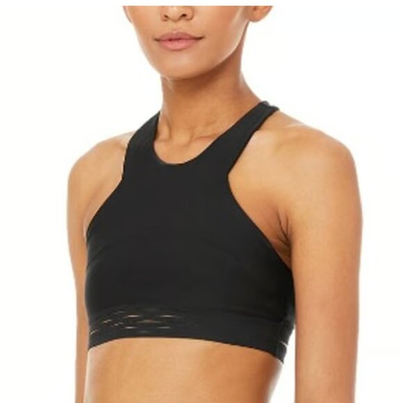 Alo Yoga Endear Sports Bra - Black - Small - Picture 2 of 8